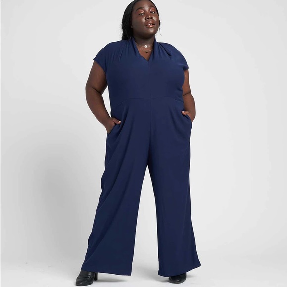 Universal Standard Pants - NWOT Universal Standard Cambria Luxe Jumpsuit, Navy, size L (20/22)